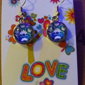 Handmade cabochon earrings